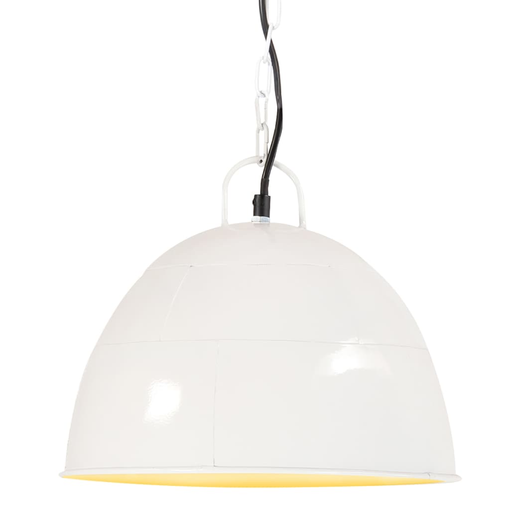 Berkfield Industrial Vintage Hanging Lamp 25 W White Round 31 cm E27