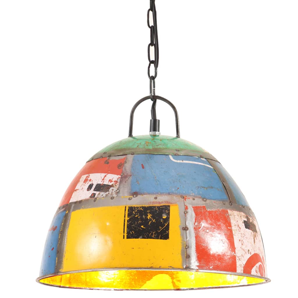 Berkfield Industrial Vintage Hanging Lamp 25 W Multicolour Round 31cm E27