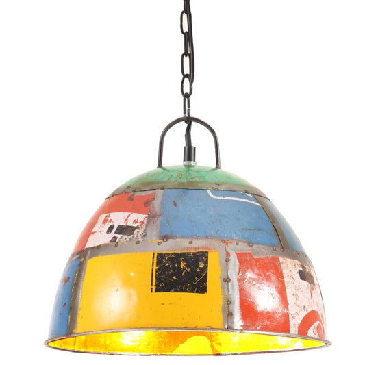 Berkfield Industrial Vintage Hanging Lamp 25 W Multicolour Round 31cm E27