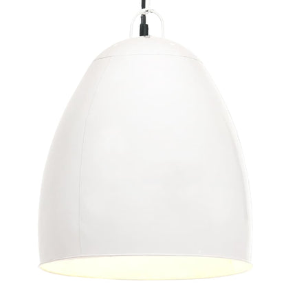 Berkfield Industrial Hanging Lamp 25 W White Round 42 cm E27