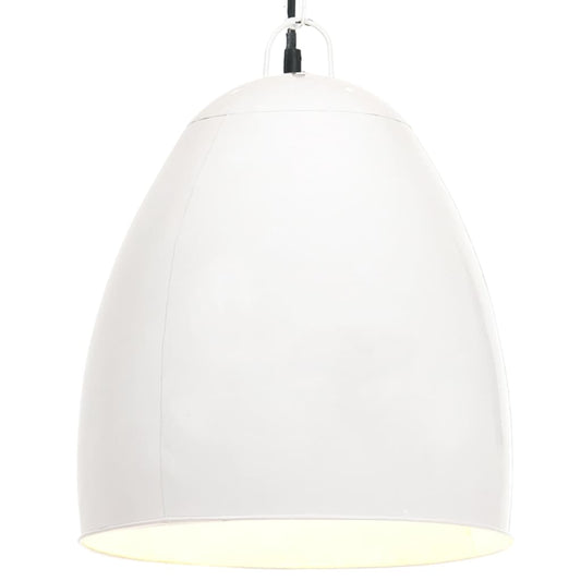 Berkfield Industrial Hanging Lamp 25 W White Round 42 cm E27