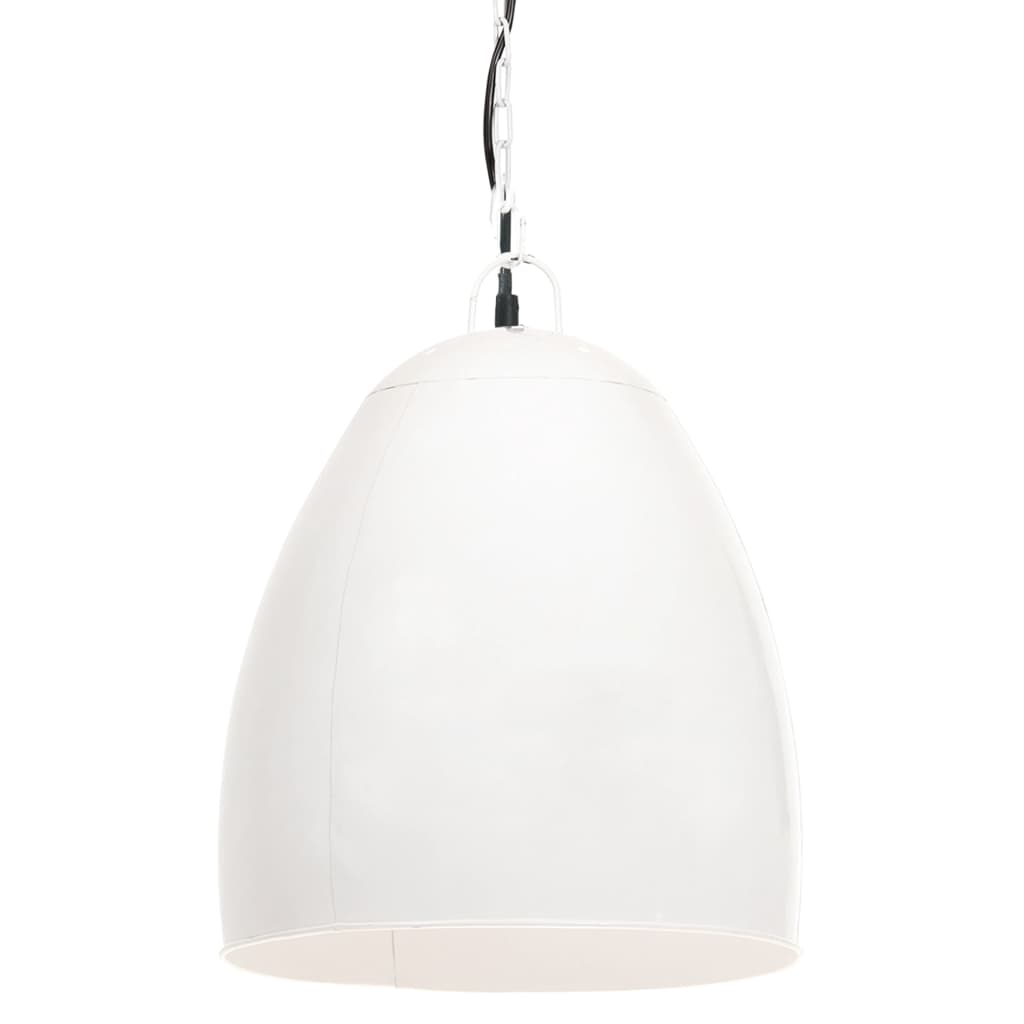 Berkfield Industrial Hanging Lamp 25 W White Round 42 cm E27