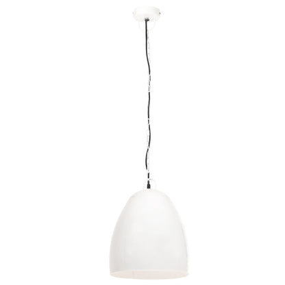 Berkfield Industrial Hanging Lamp 25 W White Round 42 cm E27