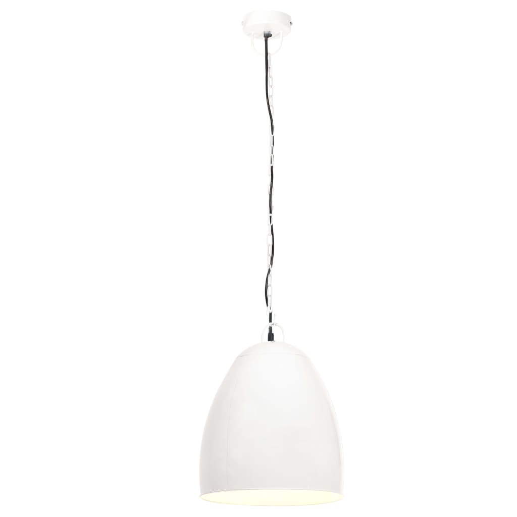 Berkfield Industrial Hanging Lamp 25 W White Round 42 cm E27