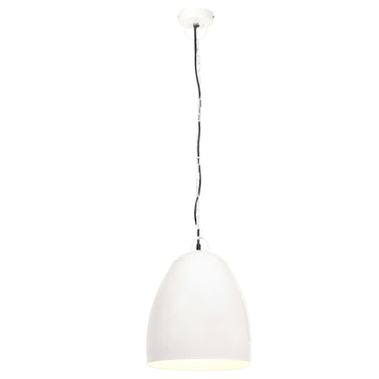 Berkfield Industrial Hanging Lamp 25 W White Round 42 cm E27