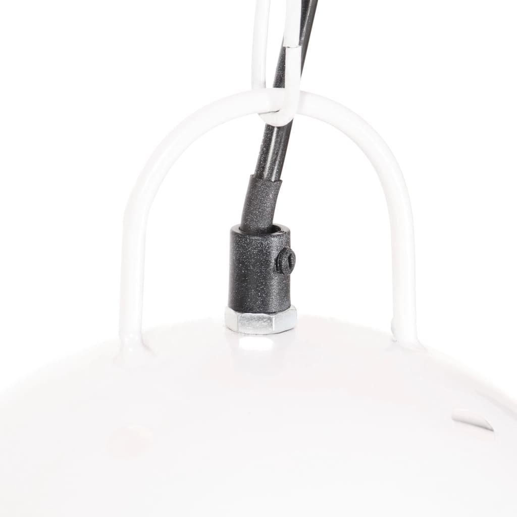 Berkfield Industrial Hanging Lamp 25 W White Round 42 cm E27