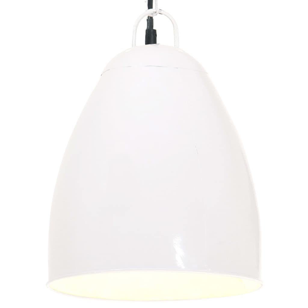 Berkfield Industrial Hanging Lamp 25 W White Round 32 cm E27