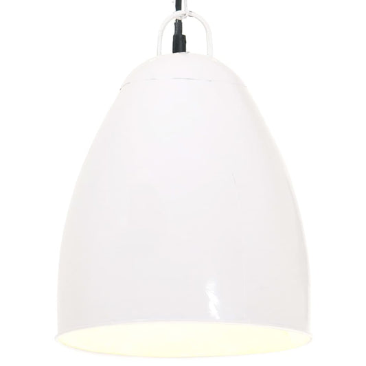 Berkfield Industrial Hanging Lamp 25 W White Round 32 cm E27