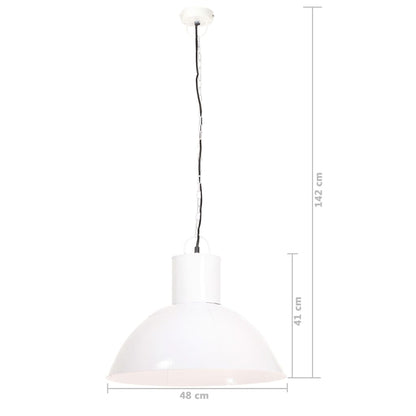 Berkfield Hanging Lamp 25 W White Round 48 cm E27