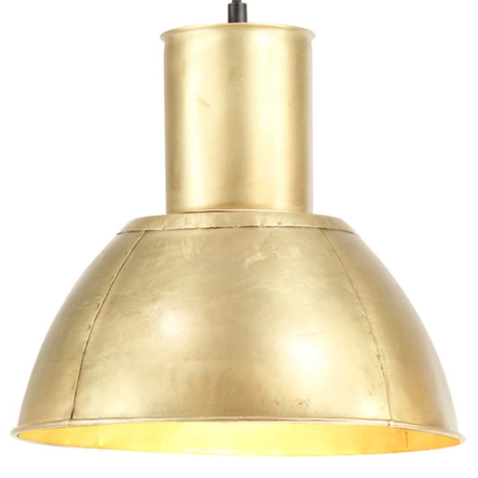 Berkfield Hanging Lamp 25 W Brass Round 28.5 cm E27