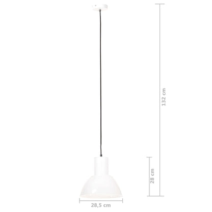 Berkfield Hanging Lamp 25 W White Round 28.5 cm E27