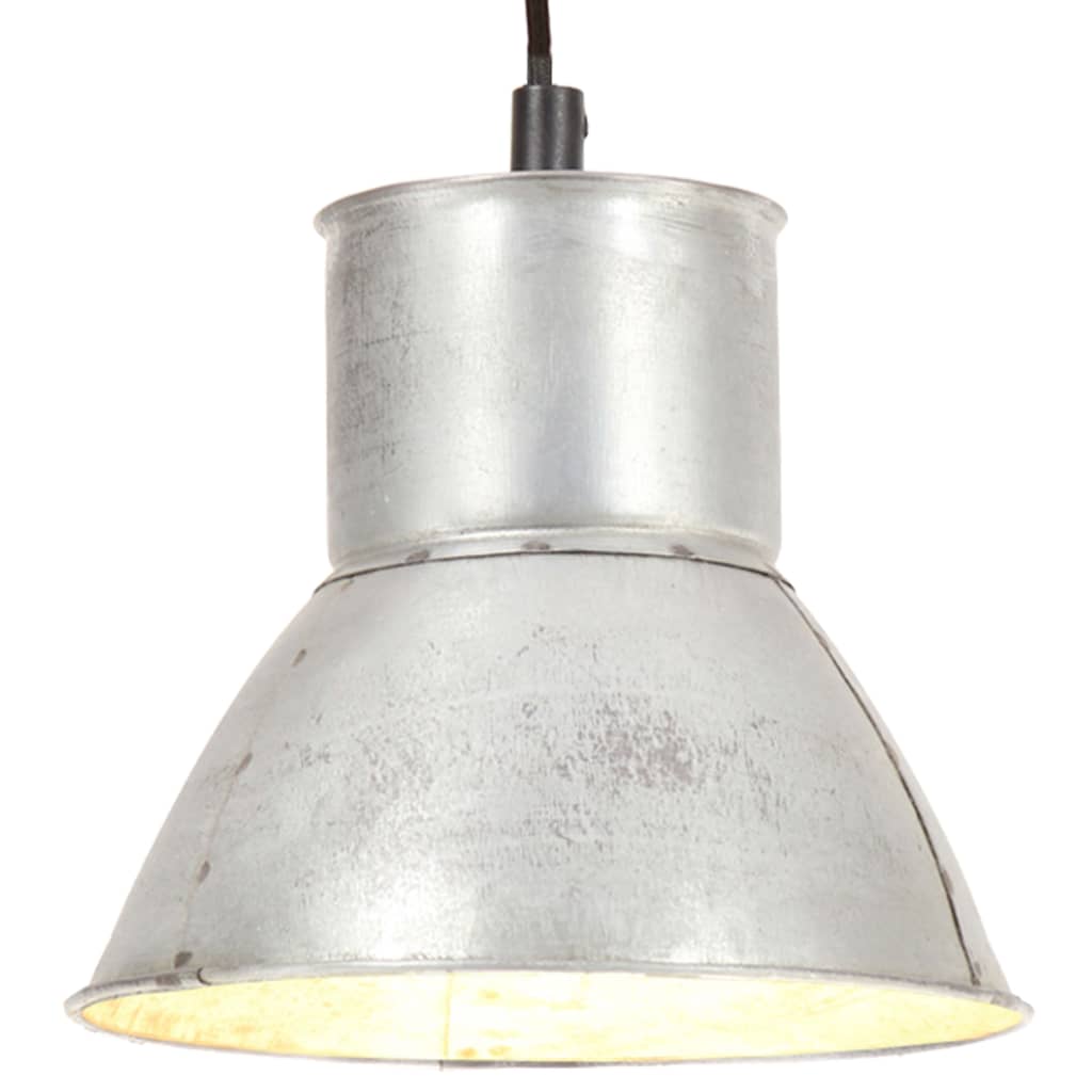 Berkfield Hanging Lamp 25 W Silver Round 17 cm E27