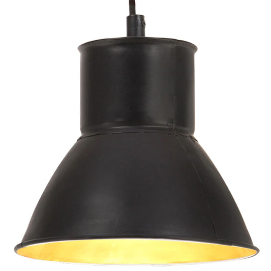 Berkfield Hanging Lamp 25 W Black Round 17 cm E27