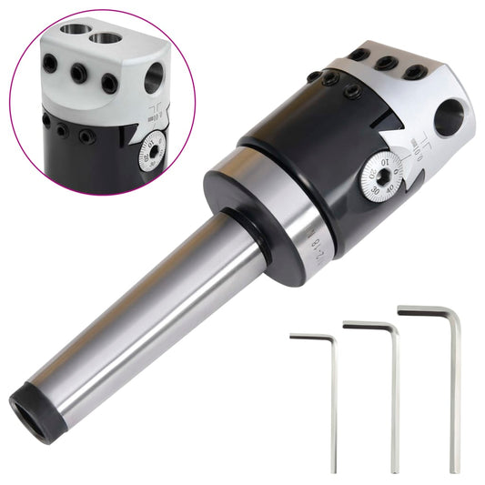 Berkfield 50 mm Boring Head with MT3 Boring Shank for Lathe Milling