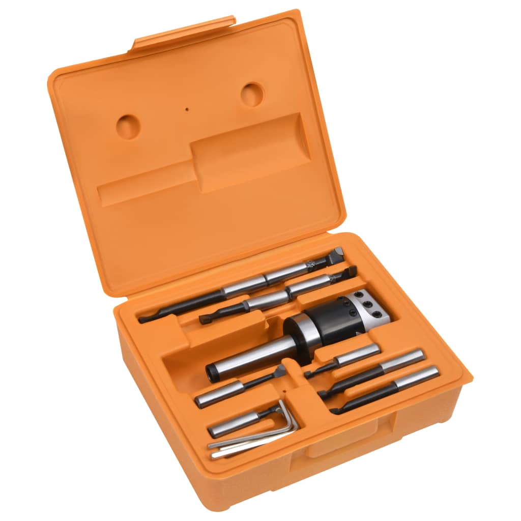 Berkfield 15 Pieces Boring Tool Set 50 mm Boring Head MT3-F1-12