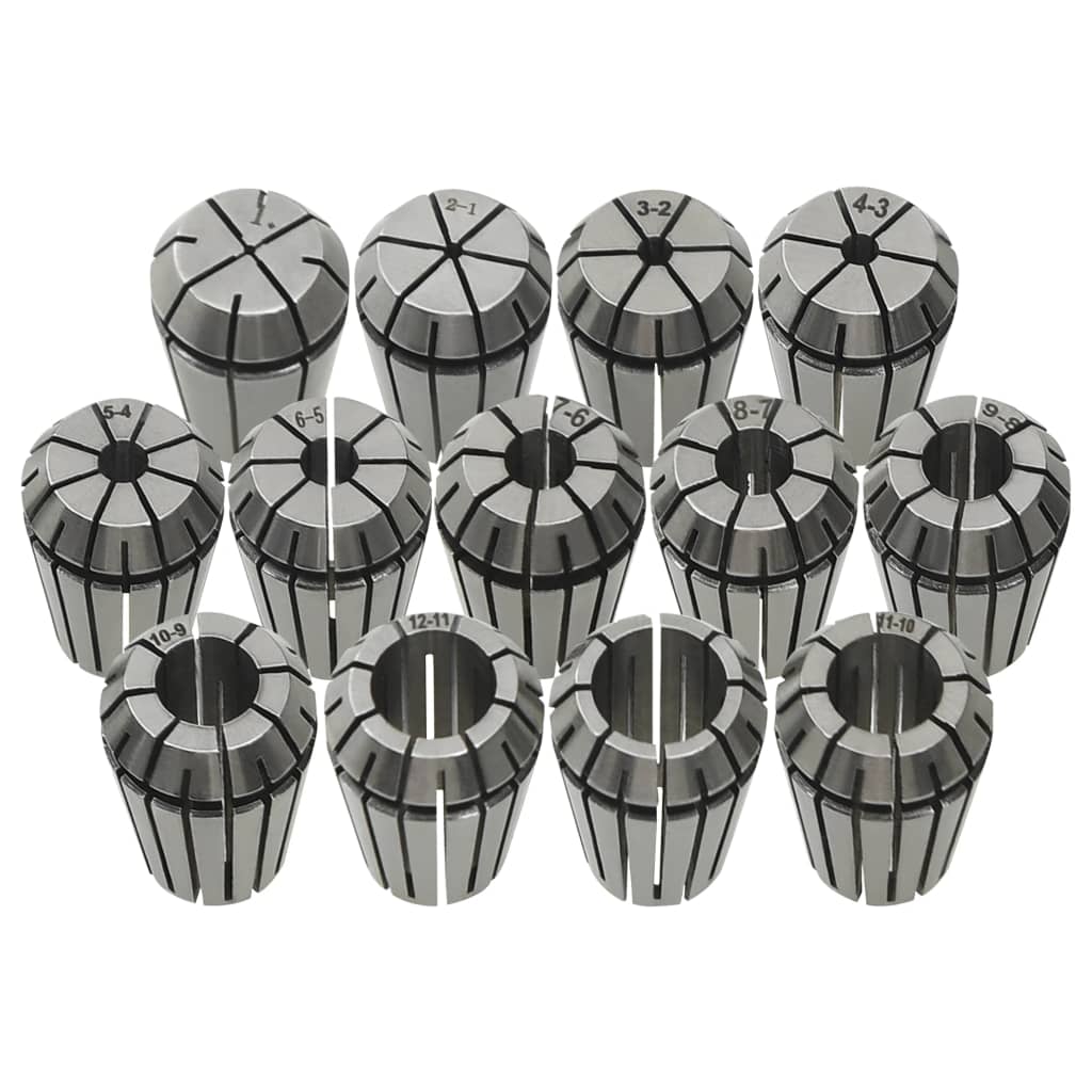 Berkfield ER20 Collets 13 pcs Turning Tool Set