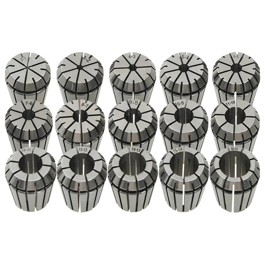 Berkfield ER25 Collets 15 pcs Turning Tool Set