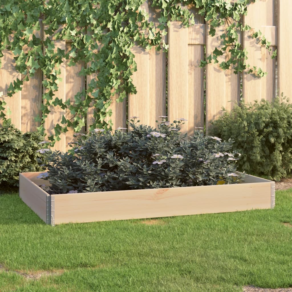Berkfield Raised Bed 100x150 cm Solid Pine Wood (310058)
