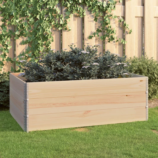 Berkfield Raised Beds 3 pcs 100x150 cm Solid Pine Wood (310059)