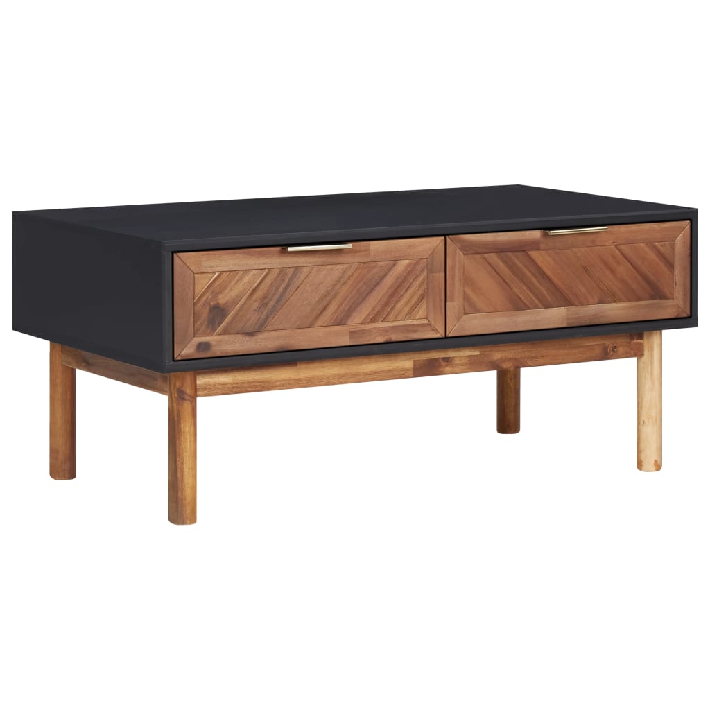 Berkfield Coffee Table 90x50x40 cm Solid Acacia Wood and MDF