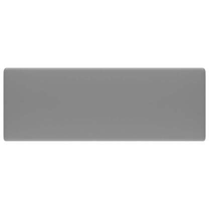 Berkfield Luxury Basin Overflow Square Matt Light Grey 41x41 cm Ceramic