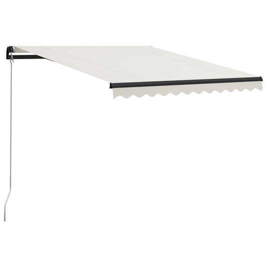 Berkfield Manual Retractable Awning 300x250 cm Cream