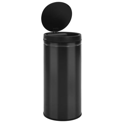 Berkfield Automatic Sensor Dustbin 80 L Carbon Steel Black
