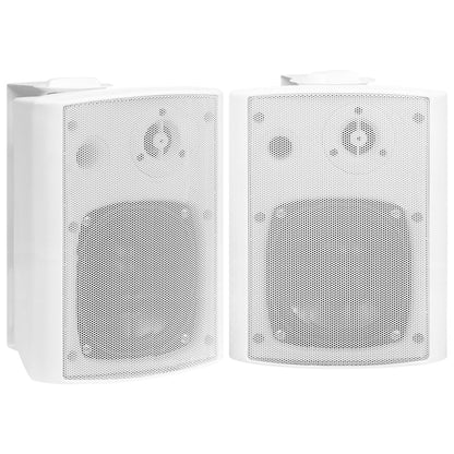 Berkfield Wall-mounted Stereo Speakers 2 pcs White Indoor Outdoor 100 W