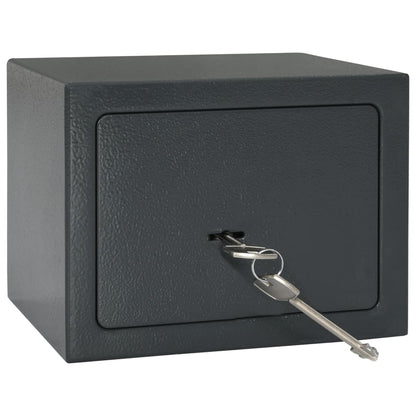 Berkfield Mechanical Safe Dark Grey 23x17x17 cm Steel
