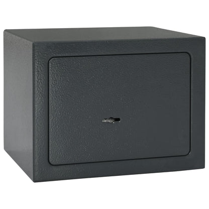 Berkfield Mechanical Safe Dark Grey 23x17x17 cm Steel