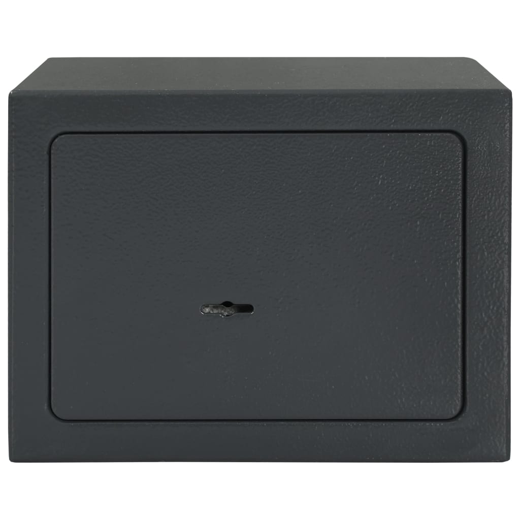 Berkfield Mechanical Safe Dark Grey 23x17x17 cm Steel