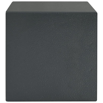 Berkfield Mechanical Safe Dark Grey 23x17x17 cm Steel