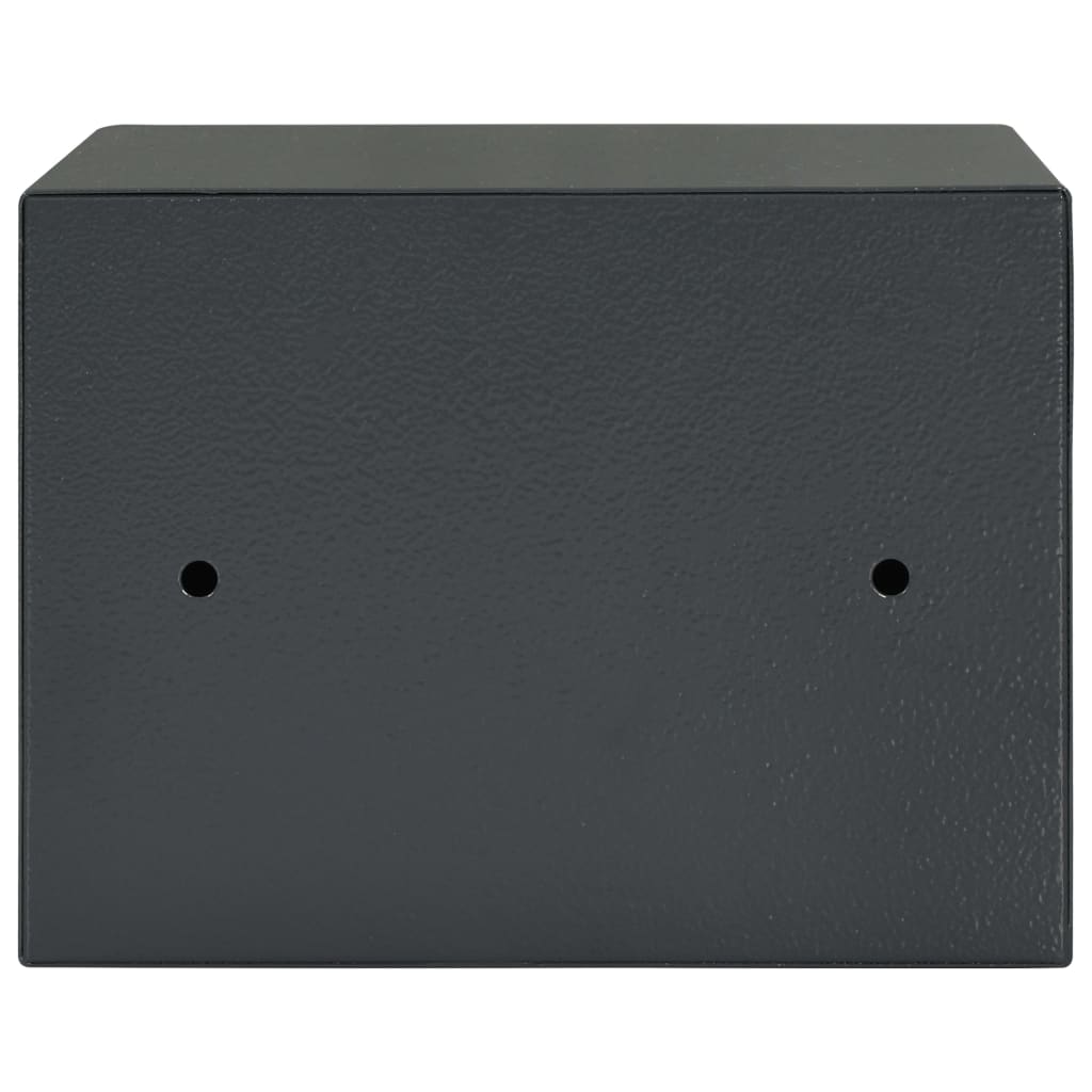 Berkfield Mechanical Safe Dark Grey 23x17x17 cm Steel