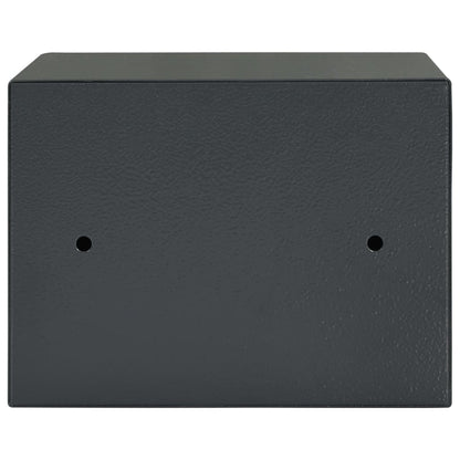 Berkfield Mechanical Safe Dark Grey 23x17x17 cm Steel