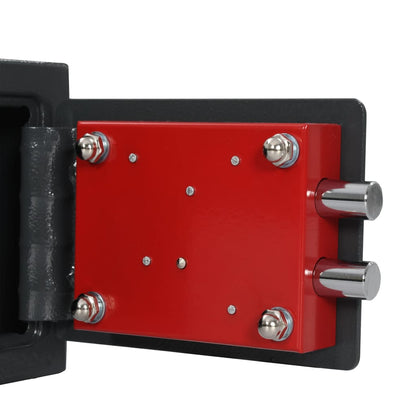 Berkfield Mechanical Safe Dark Grey 23x17x17 cm Steel