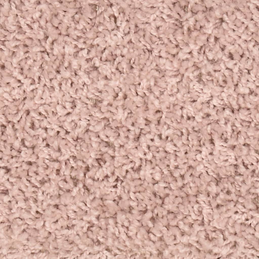 Berkfield Carpet Stair Treads 15 pcs Light Pink 56x17x3 cm