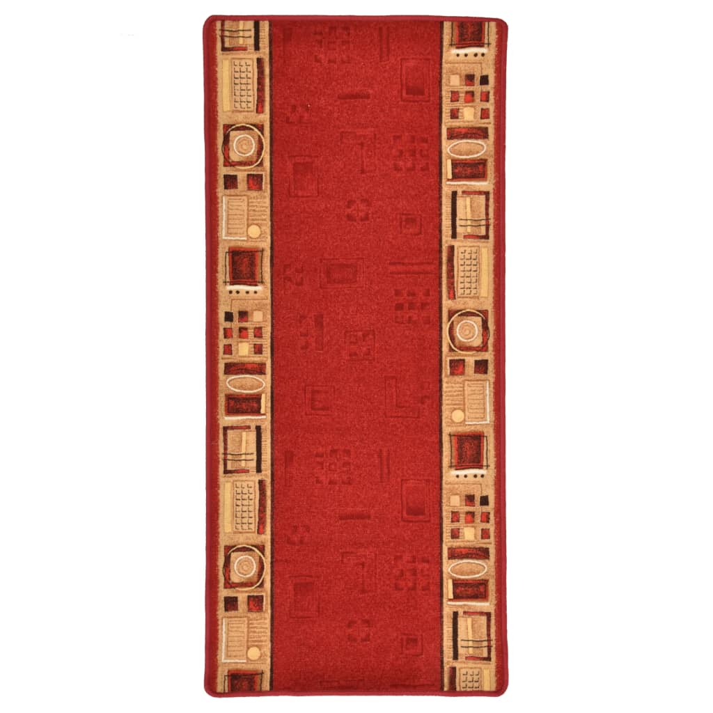 Berkfield Carpet Runner Gel Backing Red 67x120 cm