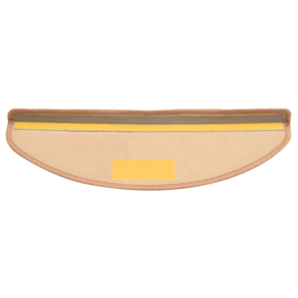 Floordirekt 15 X Stair Tread Mats, Stair Mats Indoor For Stair Carpet, Self-Adhesive, Rug For Stair Protectors, Stair Protection (London, Light Brown