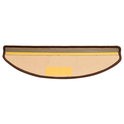 Berkfield Self-adhesive Stair Mats 15 pcs Brown 65x21x4 cm