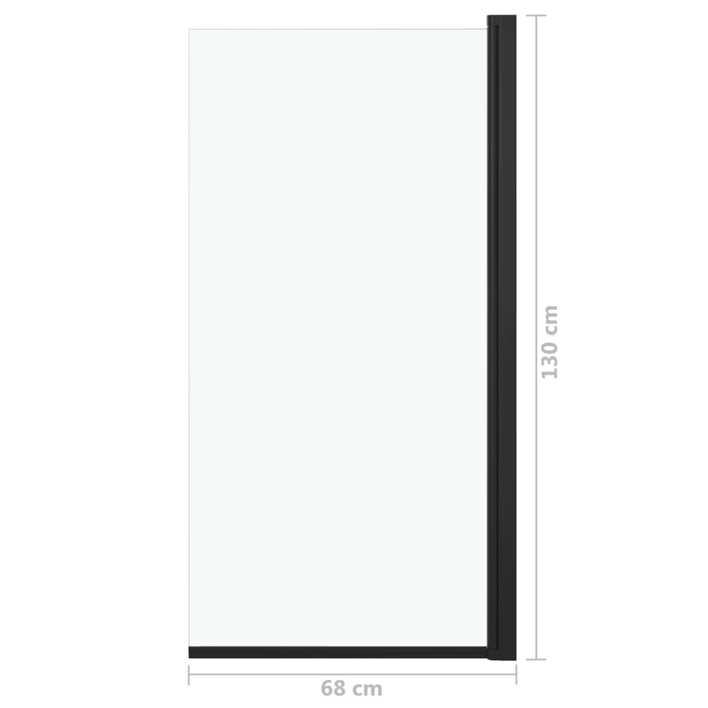 Berkfield Shower Enclosure ESG 68x130 cm Black