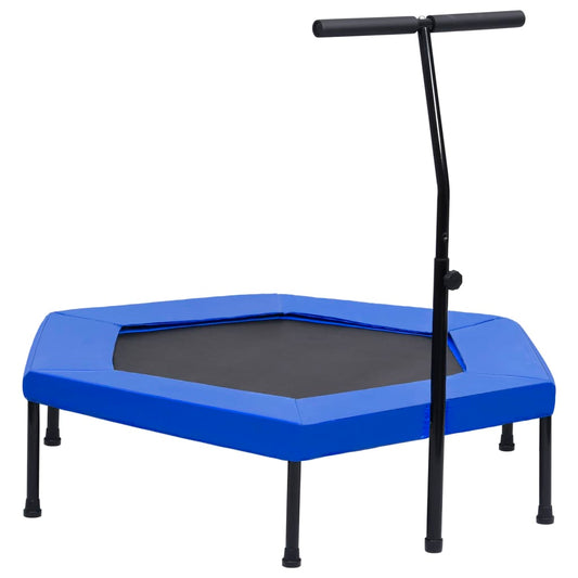 Berkfield Fitness Trampoline with Handle and Safety Pad Hexagon 122 cm