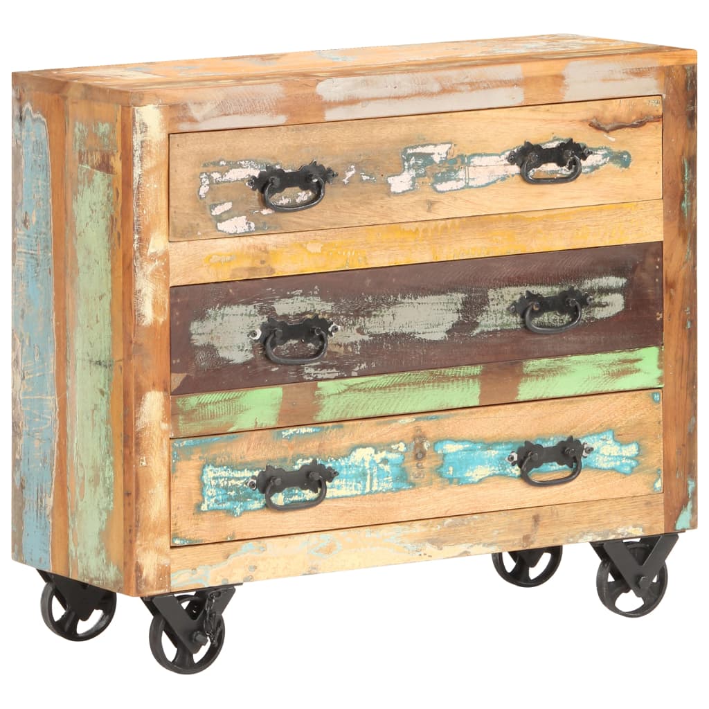 Berkfield Sideboard 80x30x70 cm Solid Reclaimed Wood