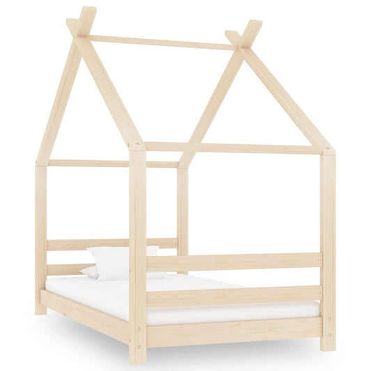 Berkfield Kids Bed Frame Solid Pine Wood 80x160 cm
