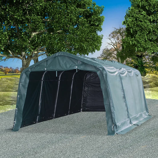 Berkfield Removable Livestock Tent PVC 550 g/m�__ 3.3x6.4 m Dark Green