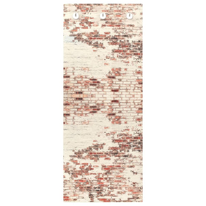 Berkfield Wall Mounted Coat Rack 125x50 cm Tempered Glass Brick Wall