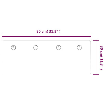 Berkfield Wall Mounted Coat Rack 80x30 cm Tempered Glass Home