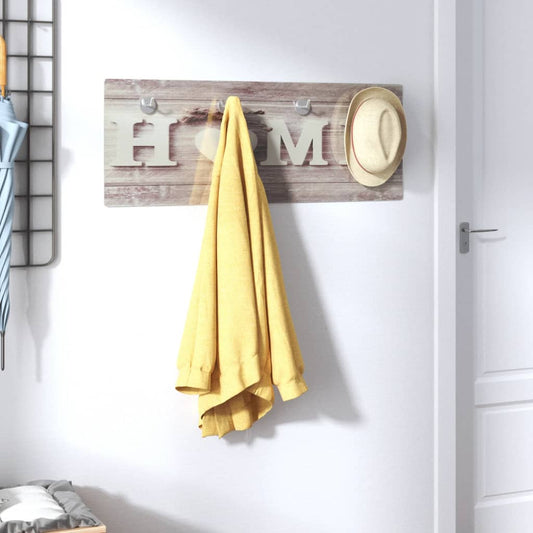Berkfield Wall Mounted Coat Rack 80x30 cm Tempered Glass Home