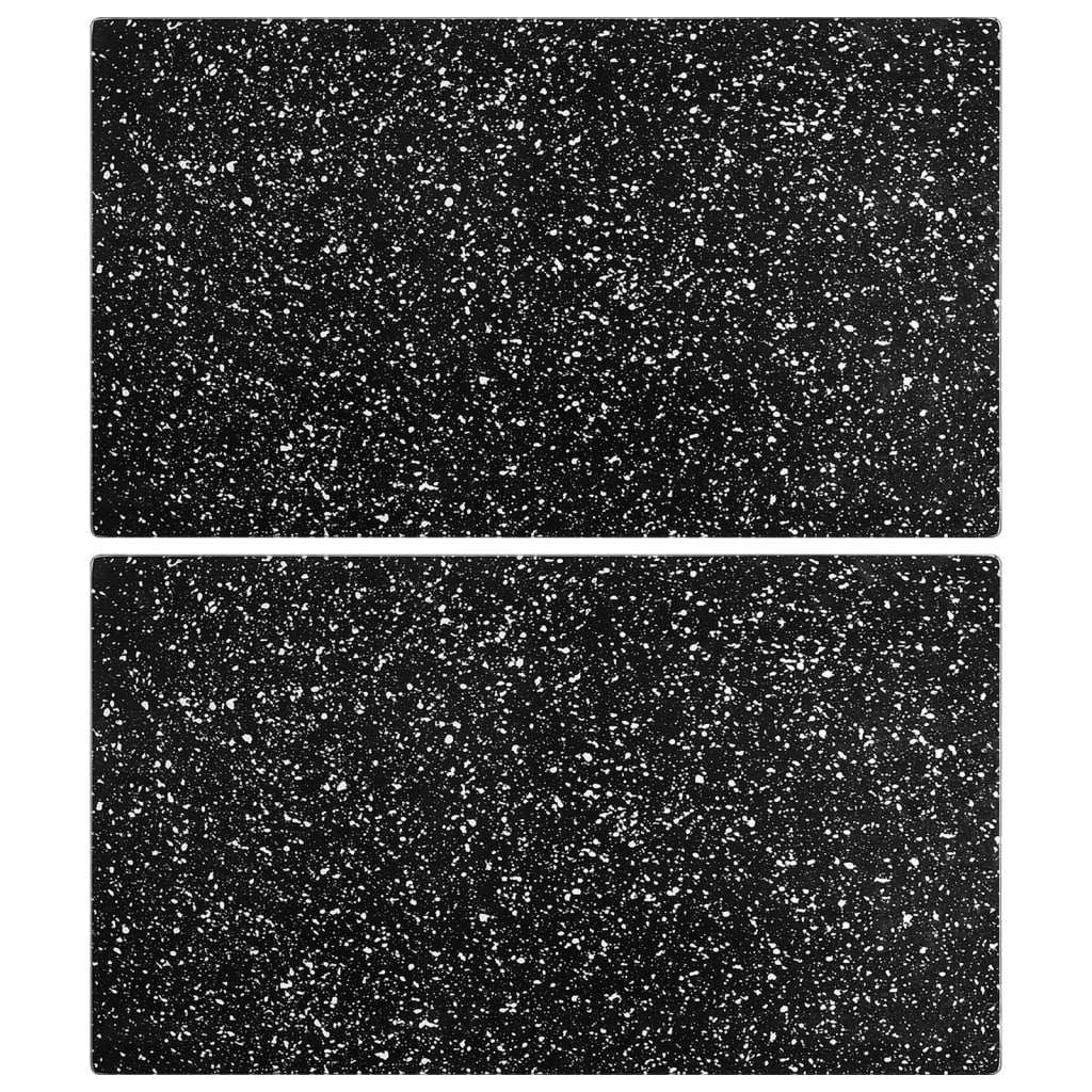 Berkfield Chopping Boards 2 pcs with Granite Pattern Tempered Glass