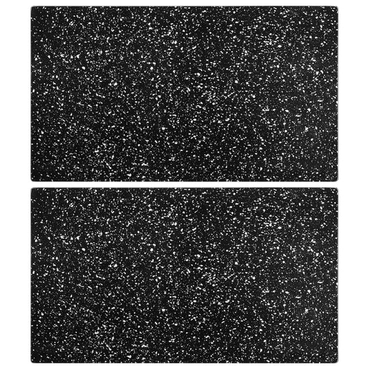 Berkfield Chopping Boards 2 pcs with Granite Pattern Tempered Glass