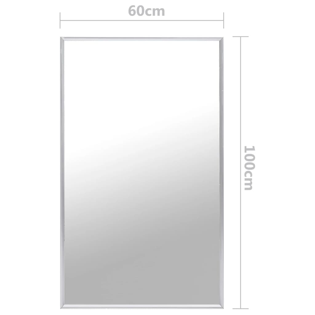 Berkfield Mirror Silver 100x60 cm